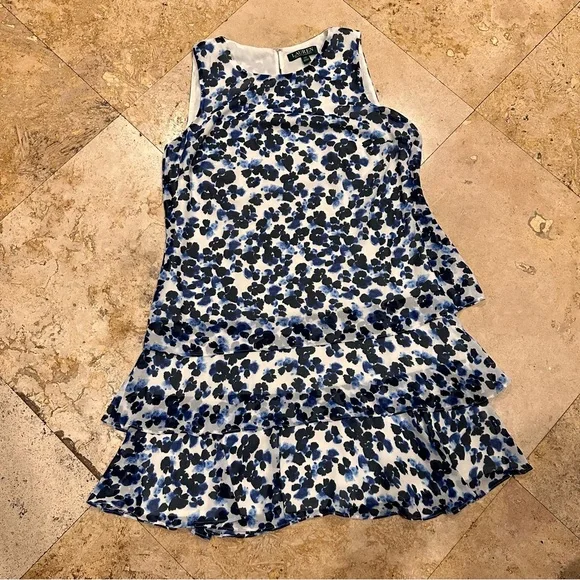 Ralph Lauren Women's Petite Tiered-Ruffle Floral Dress - Picture 4 of 9